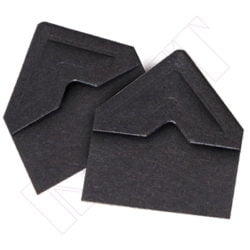 CANTOS ADESIVOS DE PAPEL CONSERVAÇÃO PRETAS, 12.7 mm -252 u-