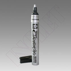 ROTULADOR PERMANENTE PLATA BISEL, 5 mm