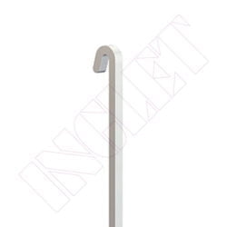 VARETA QUADRADA ACER BLANCA, 4 mm -150 cm-