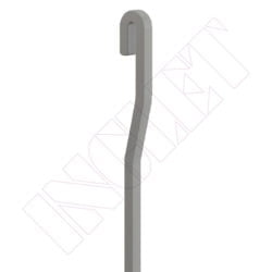 VARETA QUADRADA S ALUMINI PLATA, 4 mm -150 cm-