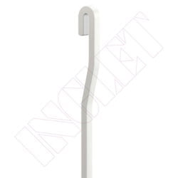 VARETA QUADRADA S ALUMINI BLANCA, 4 mm -150 cm-