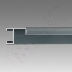 METRO MOLDURA ALUMINIO GRIS, 16 x 19.8 mm