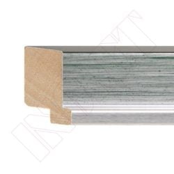 METRO MOLDURA PRATA RISCADO-VERDE, 35 x 22 mm