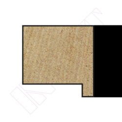 METRO MOLDURA PRETO MATE, 40 x 40 mm