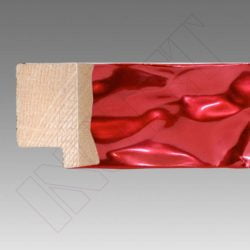 METRO MOLDURA ROJO BRILLO, 34 x 20 mm