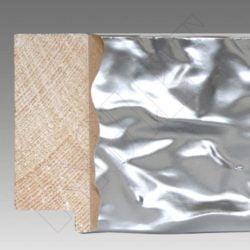 METRO MOLDURA PRATA BRILHO, 64 x 24 mm