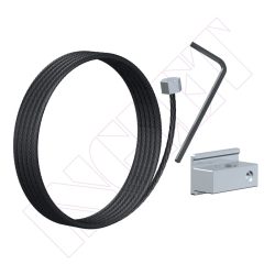 KIT SLIDER + CABLE D’ACER NEGRE TOPALL INVISIBLE T&S, 1,8 mm 200 cm -40 Kg-